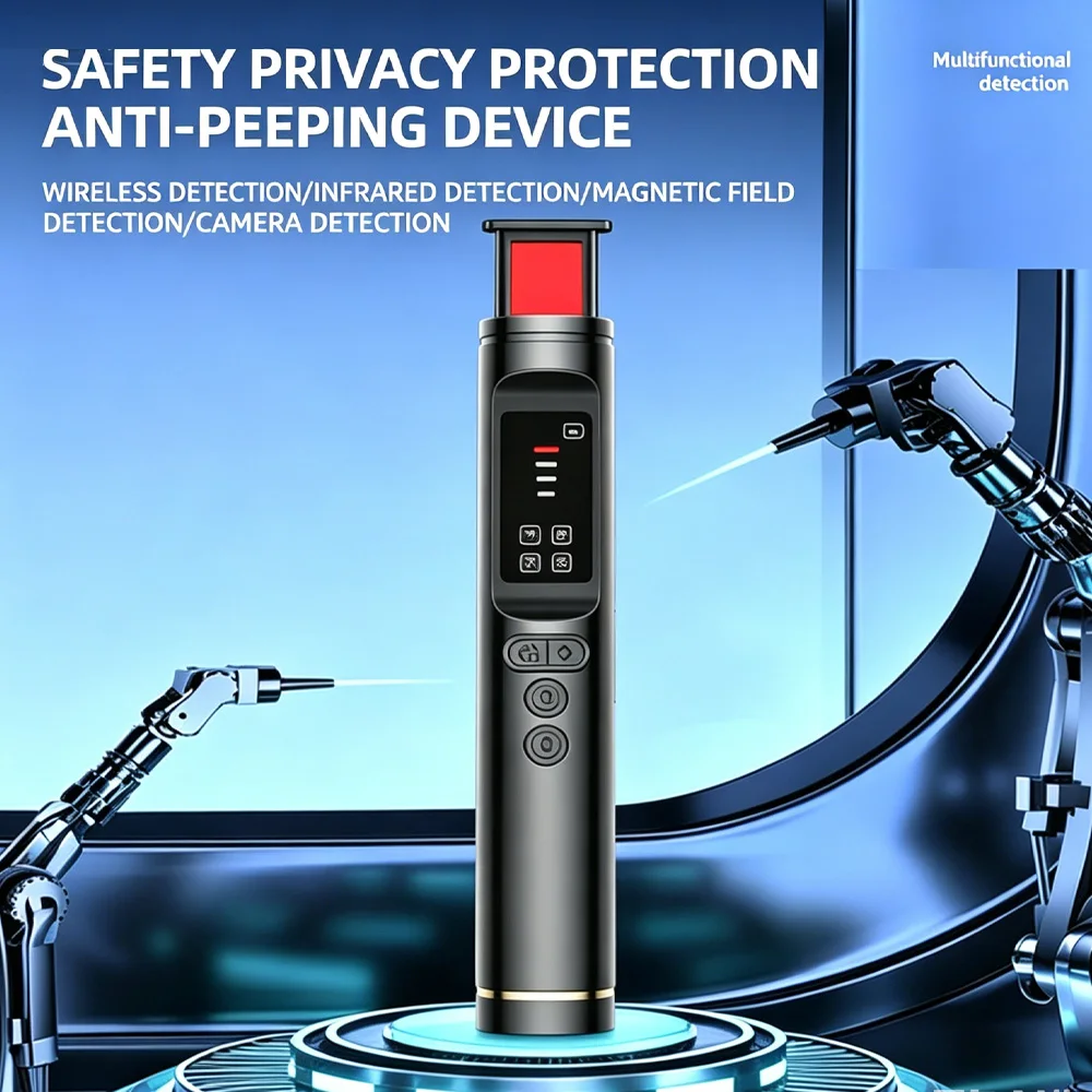 

Anti Spy Hidden Device Detector Hidden Camera Detection Anti Bugging Car GPS Tracker Finder Vibration Alarm Portable Hack Gadget