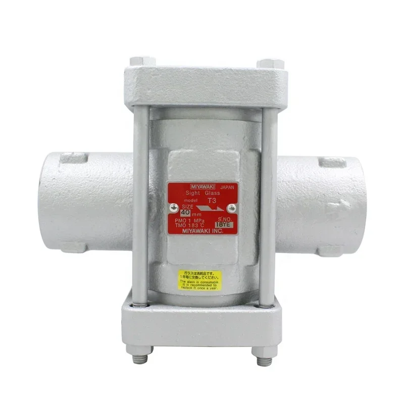 original MIYAWAKI WCB sight Glass T3 for steam traps and liquid lines to check operation of steam traps