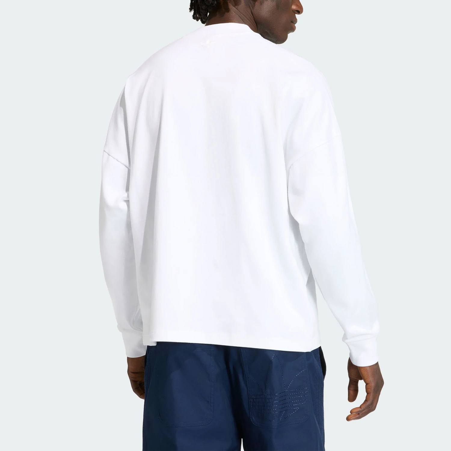Adidas Authentic Three Leaves Men's Round Neck Pullover Sports Long Sleeve Top KD6576