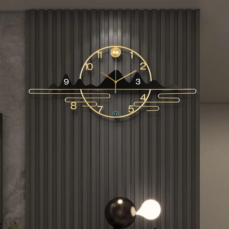 Silent Clockwork Wall Clock Mid Century Retro Round Wall Clock Bedside Industrial Style Luxury Reloj Cocina Pared Home Decor