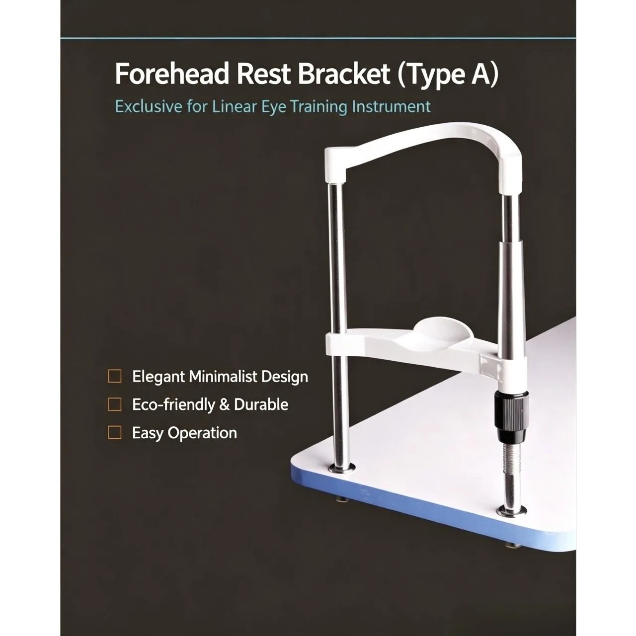 Clip-On Linear Training Instrument Forehead Support Chin Support Experimental Lift Table Ophthalmic Equipment Fixed Bracket