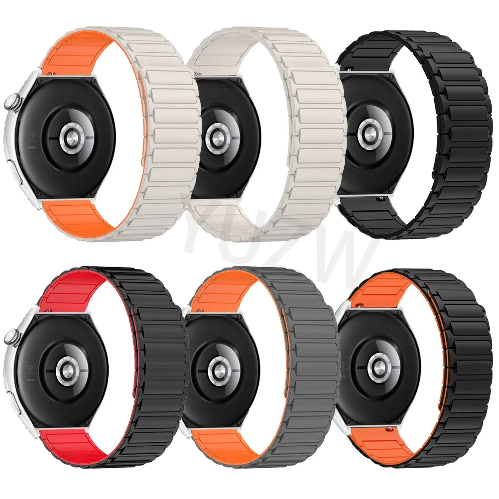 Cinturino in silicone da 22mm per TicWatch Pro 3 Ultra GPS/LTE cinturino Ticwatch GTX S2 E2 GTW 2021 cinturino sportivo magnetico