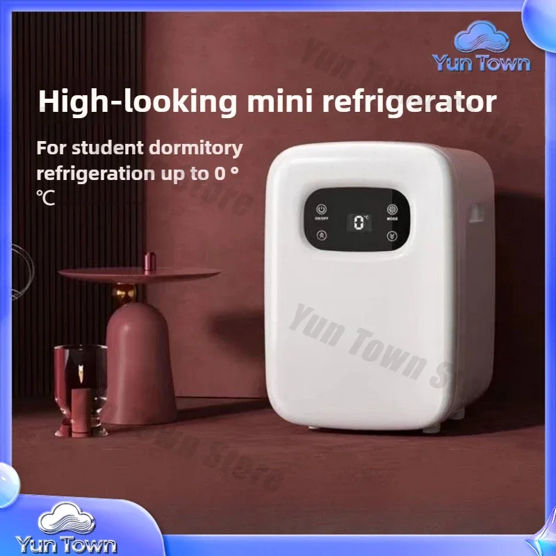 10L Car Refrigerator Dual-purpose Small Refrigeration Single Cosmetics Heating and Cooling Box with Digital Display Function