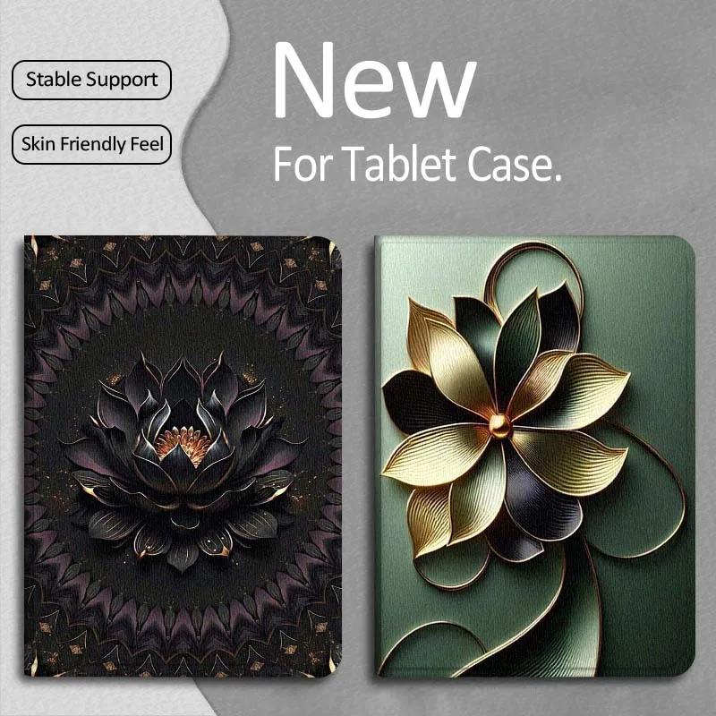 

Чехол-книжка Black Lotus для Apple iPad Pro/Air 13 (2025), 12.9/13 дюймов, M2/M3/M4/M5, популярный художественный подарок