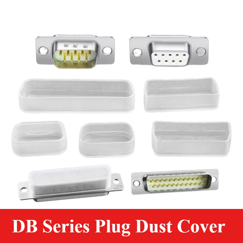20Pcs DB9 VGA DB15 DB26 Plug Connector Dust Cover 10pcs DB25 DB37 DB44 DB62 Male/Female Parallel Port Protective Cover Dust Cap