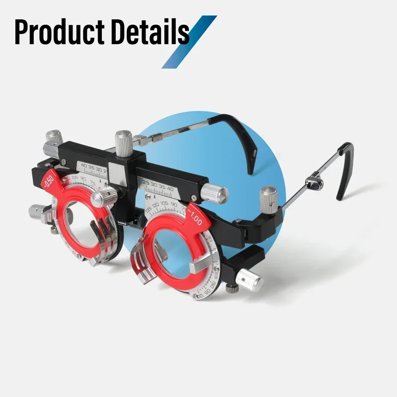

Professional optometry Trial Frame Metal Adjustable PD 48MM~80MM For Eyeglasses