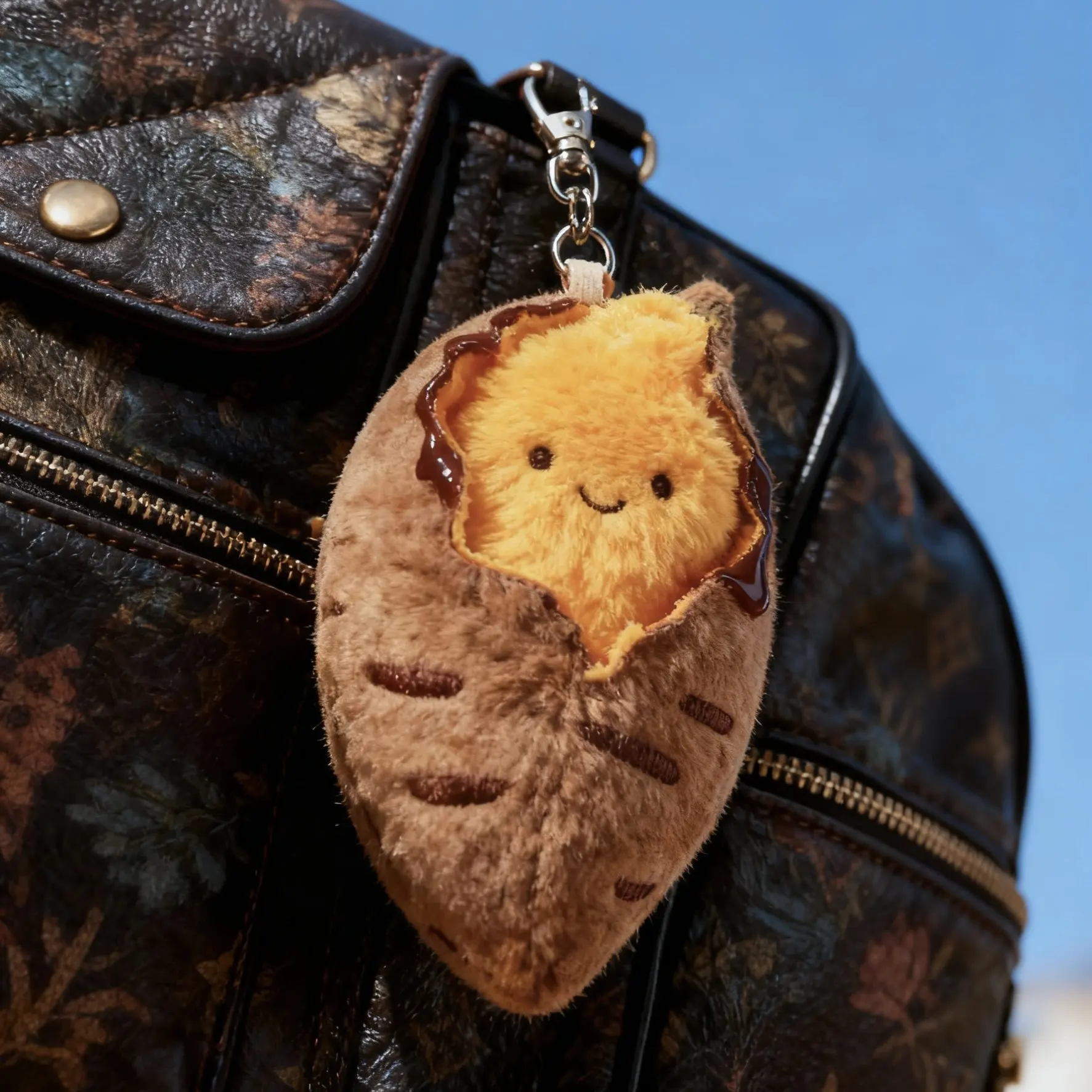 Szczęśliwej Zimy! Dziergana, wypchana pluszowa zawieszka w kształcie słodkiej ziemniaczki, kreatywna, urocza, pluszowa lalka ziemniaczka, prezent urodzinowy.