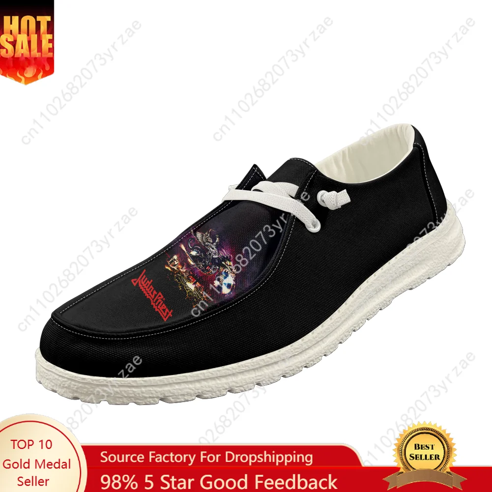 

Judas Priest Casual Shoe Mens Womens Breathable Flat Footwear Indoor Outdoor Lightweight High Quality Pattern Custom Made Shoes