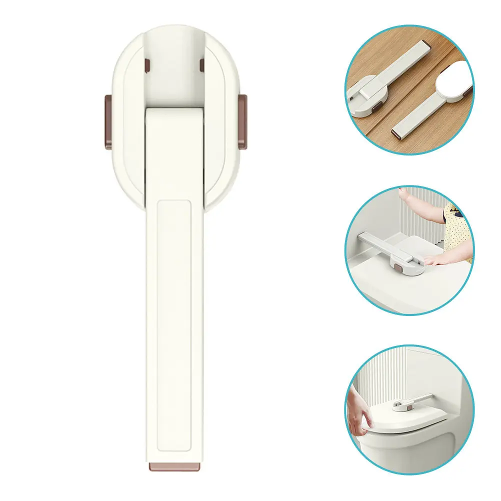 

Child Proof Toilet Lock Baby Safety Lock No Drill Installation Safe Protection Prevents Toilet Lid Opening for Household Use