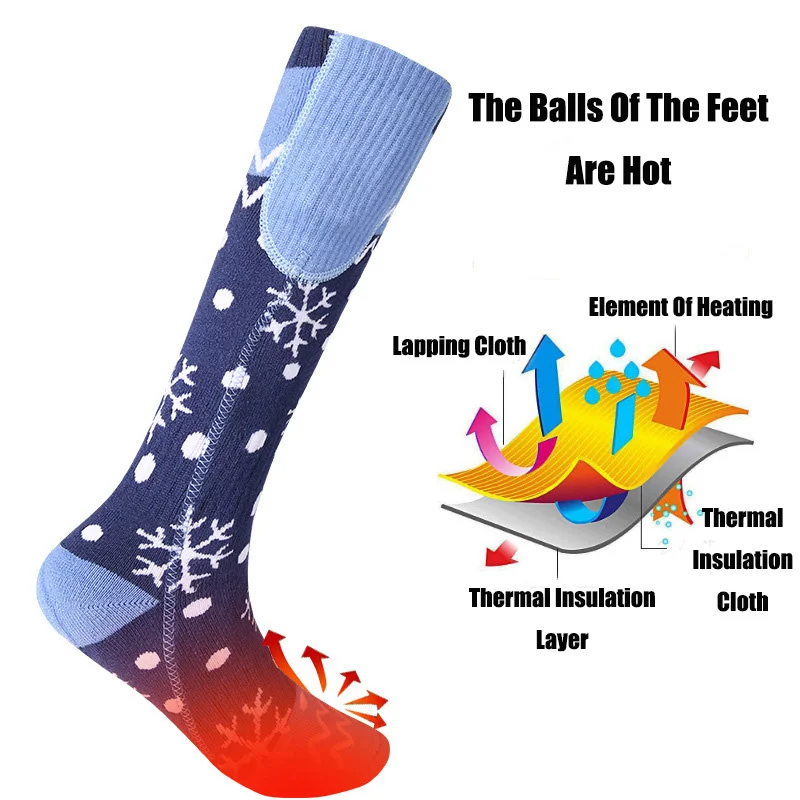 Electric Socks Mobile Phone Temperature Control Are Rechargeable And Electrically Heated Three-Speed Winter Outdoor Sports