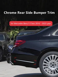 For Mercedes Benz W213 Chrome Rear Door Side Trim Protector Side Bumper Bar Decoration for Class E Klase Exterior Accessories