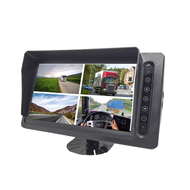 ISO Factory 10.1 Inch Waterproof Car Monitor DVR Monitor 4 Channel Video Monitor For Bus Boat Truck Recording