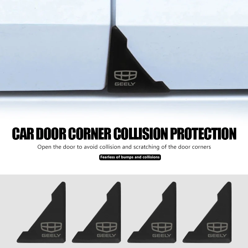 Car Door Corner Anti-collision Sticker Bumper Anti-scratch Protector Stickers For Geely Tugella Atlas Pro Coolray Geometry C