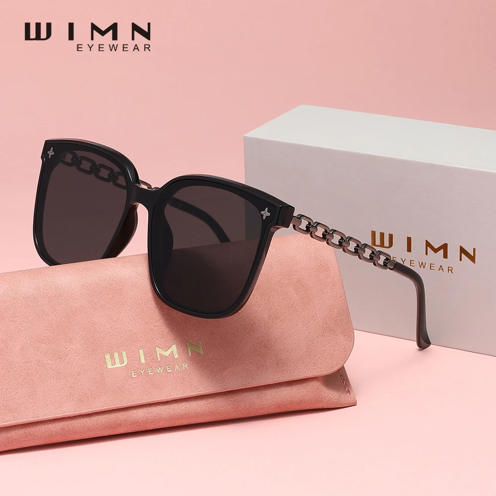 نظارات شمسية فاخرة من WIMN مصنوعة من خليط معدني أنيق للحماية من الأشعة فوق البنفسجية 400 للسيدات أثناء السفر والقيادة والترفيه