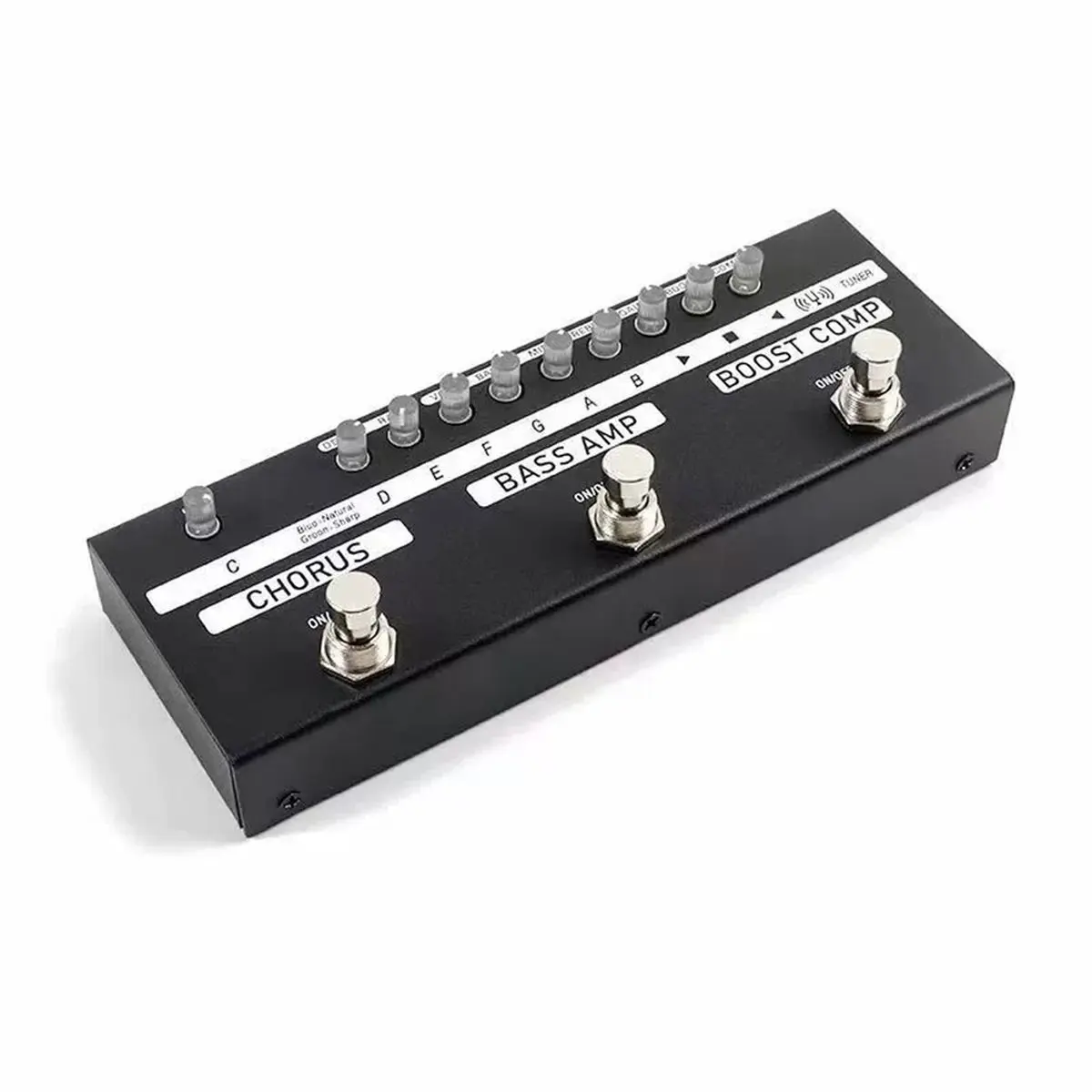 [MEGA SALE]Multi-Effects Pedal with Chorus, Amp and Boost Compression Adjustable Mini Guitar Effect Pedal Black