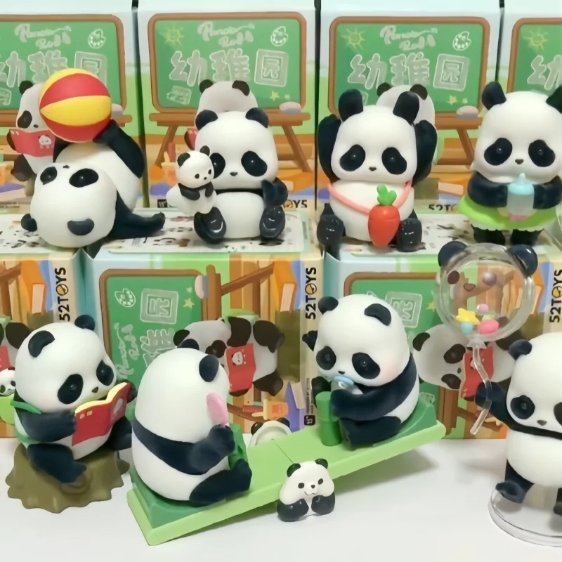 

New 52toys Blind Box Toy Panda Roll Kindergarten Series Blind Boxs Toy Cute Mystery Box Panda Model Doll Girl Kids Birthday Gift