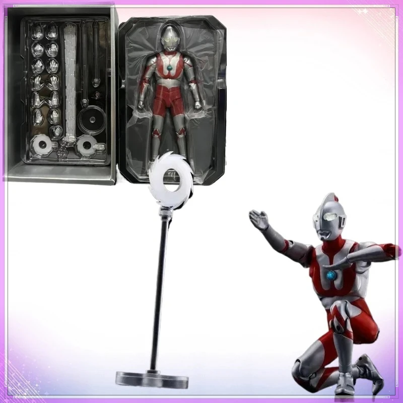 

С.Х. Figuarts SHF True Bone Carving Method Ultraman 55th Anniversary Аниме Фигурка Модель Экшн-игрушки Подарки Кронштейн для доставки Подарок