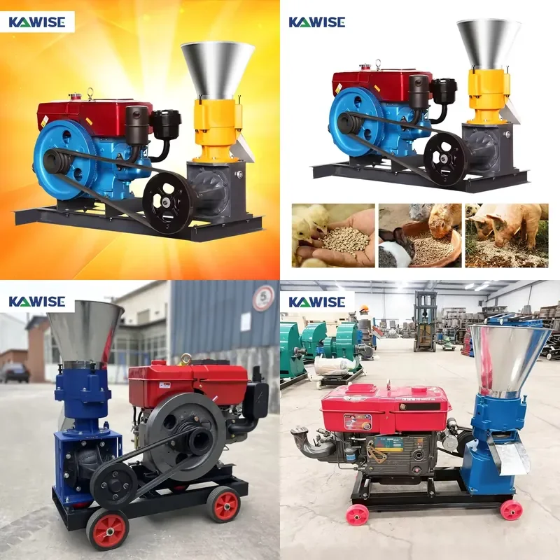 

Sheep and Goat Feed Pellet Machine for Pasture Farms with Water-Cooled Engine and Flat Die