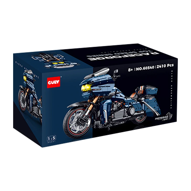 

IN STOCK GULY 60540 Technical 1:5 Highway Gliding Motorcycle Building Blocks Bricks Model Toys for Boys Christmas Gift Set
