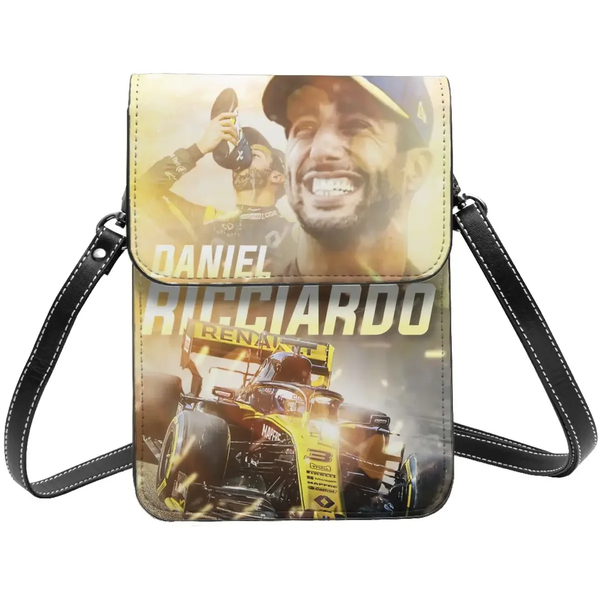 

Daniel Ricciardo 3 Crossbody Wallet Cell Phone Bag Shoulder Bag Cell Phone Purse Adjustable Strap