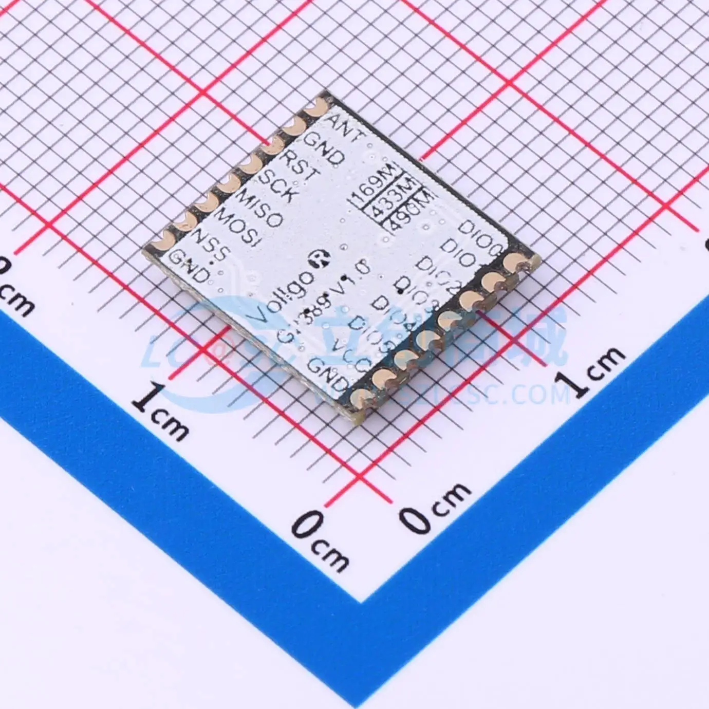 2pcs VG2389S433N0S1 SMD 13.5x12mm transceiver 433MHz 20dBm RF Wireless Communication Module for Smart Home System