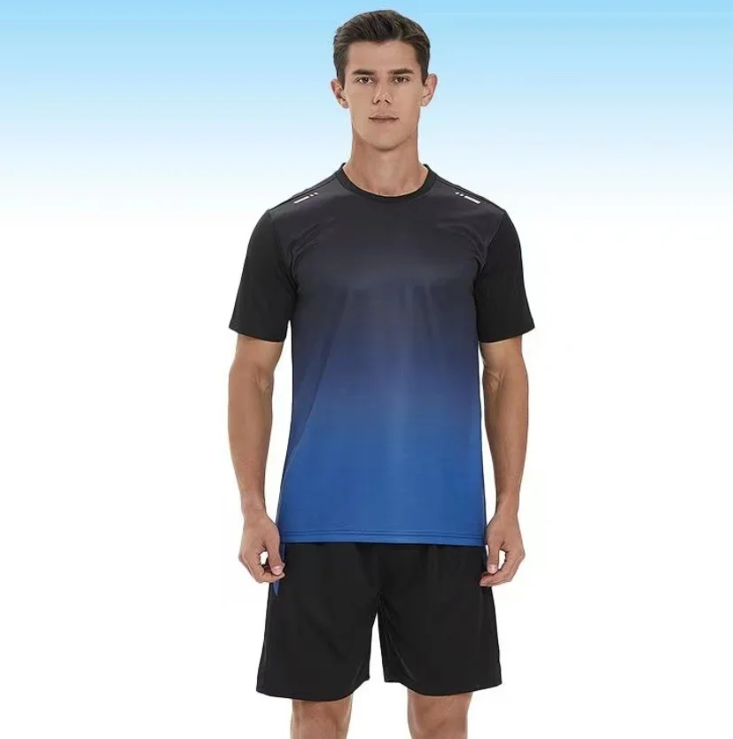 Men's T-shirts Sports T-shirt Quick-drying Gradient Short Sl