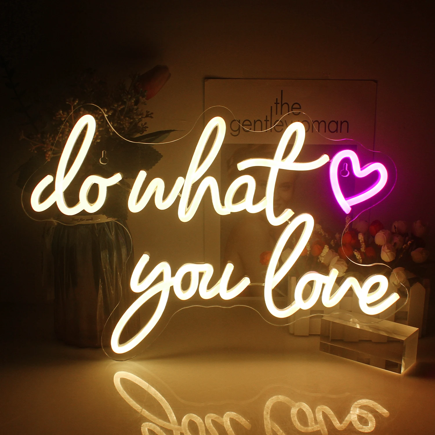 

Do What You Love Neon Led Sign USB Powered Letter Logo Lights Wedding Birthday Bachelorette Party Bedroom Decoration Wall Lamp