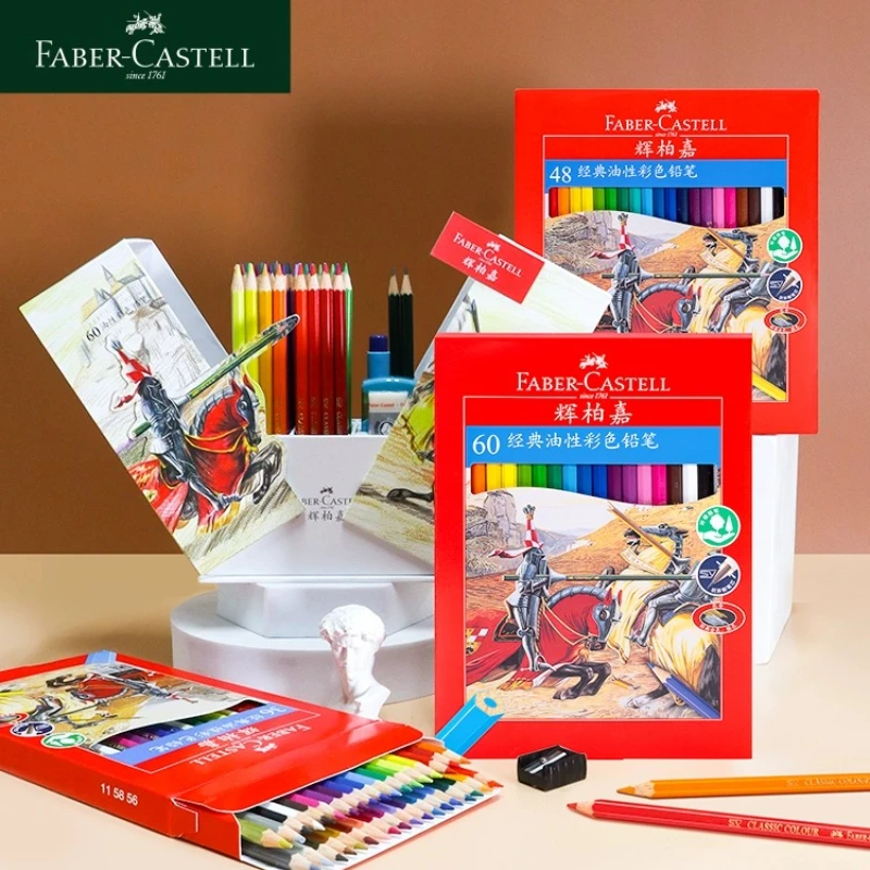 Faber Castell Oil Colored Pencils Non-toxic Professional Painting Color Pencil Set Sketch Drawing Pencil Set Art Supplies