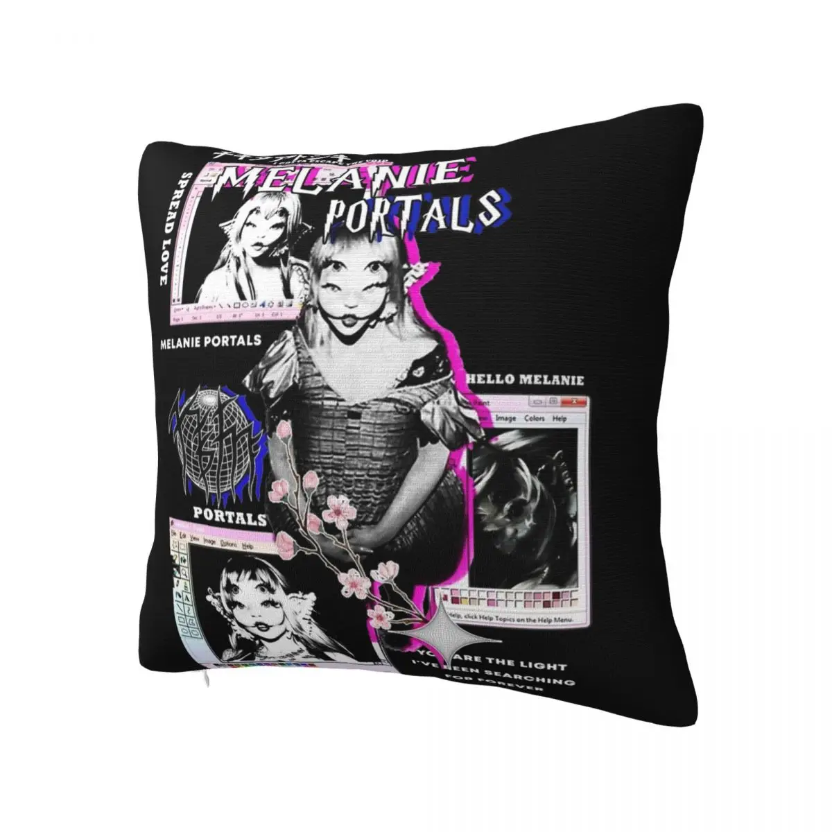 Melanie Martinez Portals Pillowcase Printing Polyester Cushion Cover Decor Pillow Case Cover Home Zippered 40X40cm