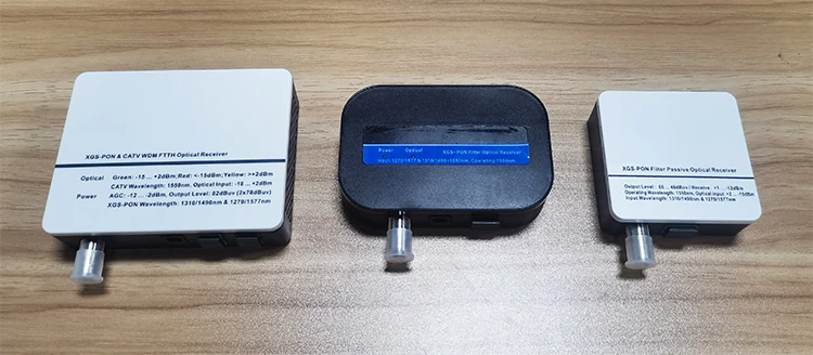 Оптический приемник ZISA RX100G FTTH AGC, минимод CATV, 1550 нм, от -12 до -2 дБм, управление AGC, фильтр 82 дБВ, сеть IP/TCP