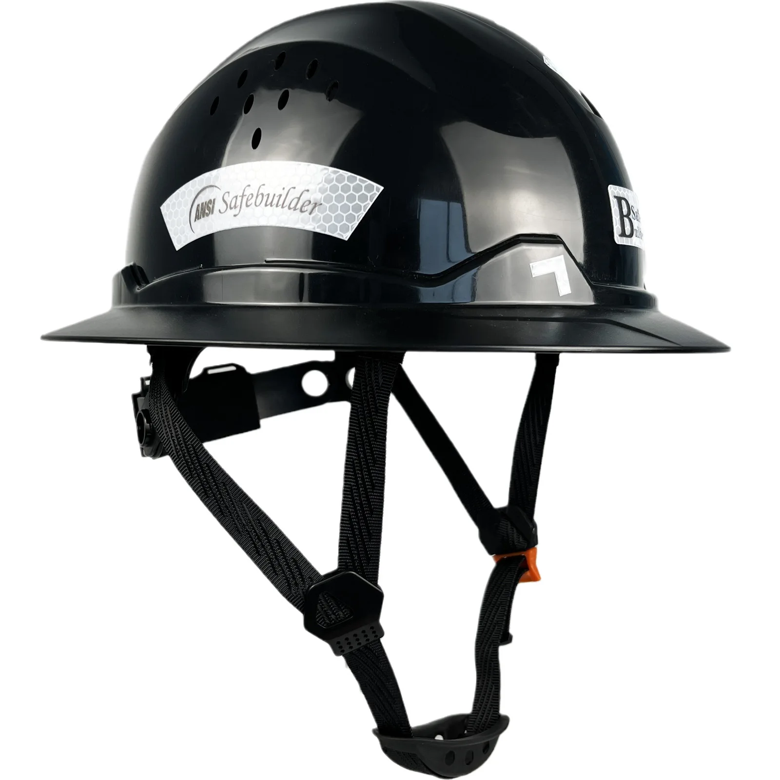 

New Full Birm Hard Hat For Engineer Carbon Design Safety Helmet Reflective ANSI Z89.1 Vented Work Caps Industrial & Construction