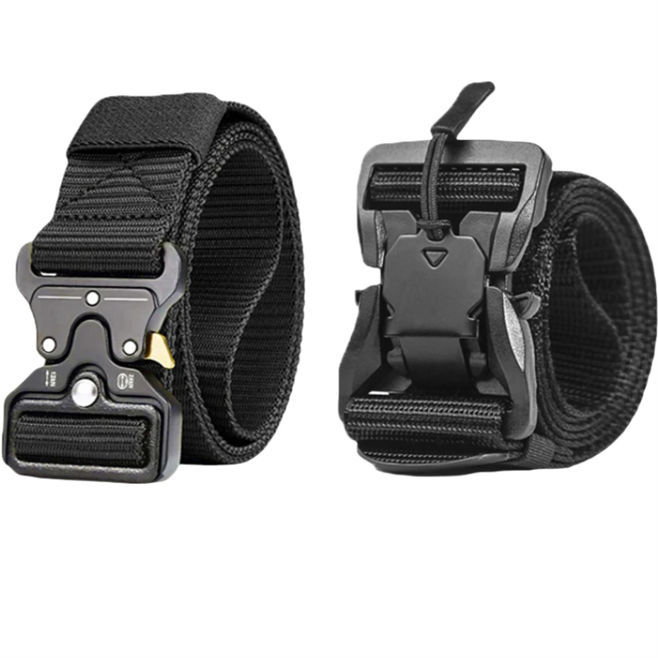 2025 Gothic Punk Techwear Tactical Belt Men Women Multifunctional Alloy Buckle Outdoor Casual Canvas Belt Waistband