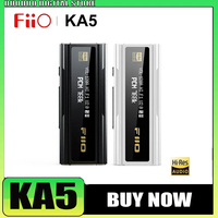 FiiO JadeAudio KA5 Hi-Res Audio Portable USB DAC Headphone Amplifier Dual AMP CS43198 Type-C to 3.5+4.4mm Cable DSD256 Gifts
