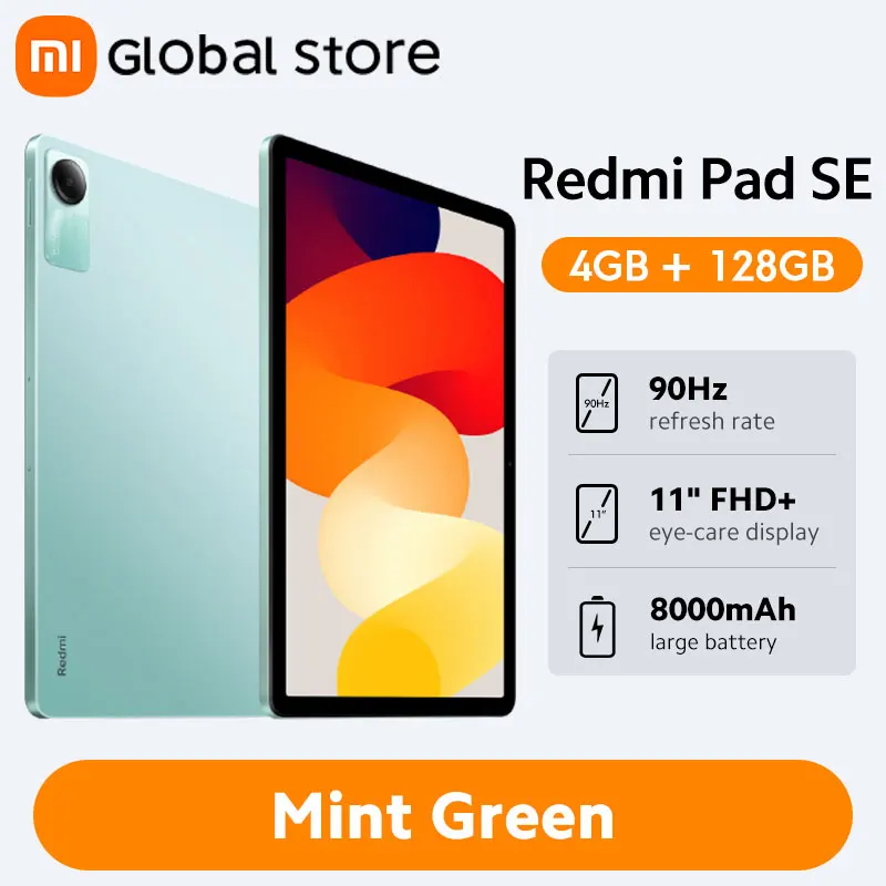 2025 Global Version Redmi Pad SE 128GB / 256GB Snapdragon® 680 Mi Tablet Quad speakers Dolby Atmos® 90Hz 11