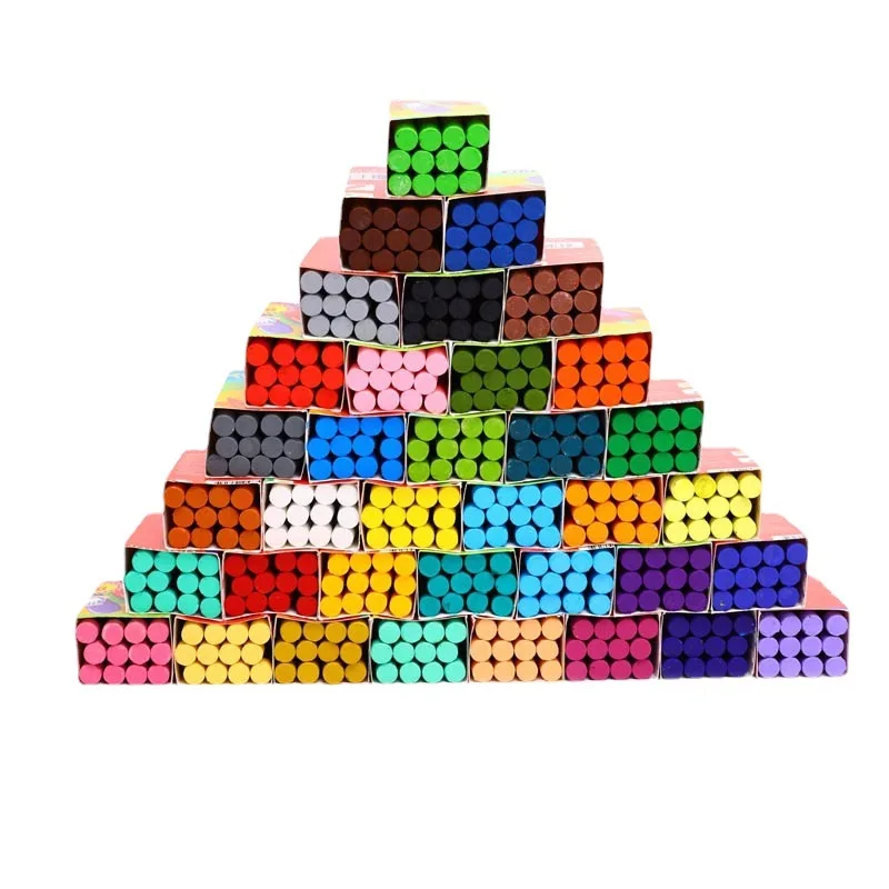 12pcs/box Heavy Color Oil Painting Stick Monochrome Wholesale Heavy Color Stick Crayon Oil Soft Brush