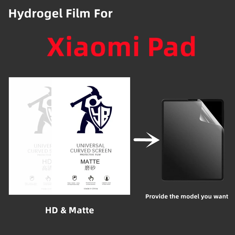 2 Stück HD Hydro gel Film für Xiaomi Mi Pad 5 Pro 11,0 matte Displays chutz folie für Xiaomi Pad4 Pad3 Pad2 Mi Pad 7,9 Schutz folie