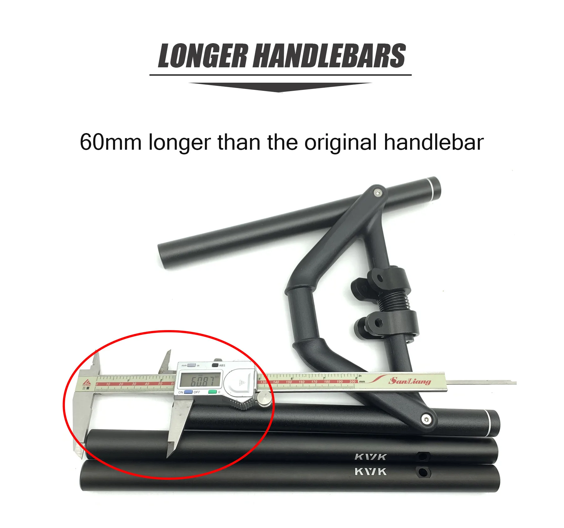 Lengthen and Thicken Handlebar for Dualtron Folding Handle DT Thunder,ULTRA,RAPTOR,COMPACT spider Scooter