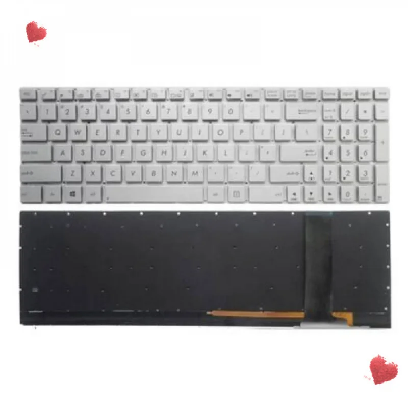 Nuevo teclado estadounidense RA+ para ASUS N550 N550J N550JA N550JK N550JV N550L N550LF N750 Q550, repuesto para portátil