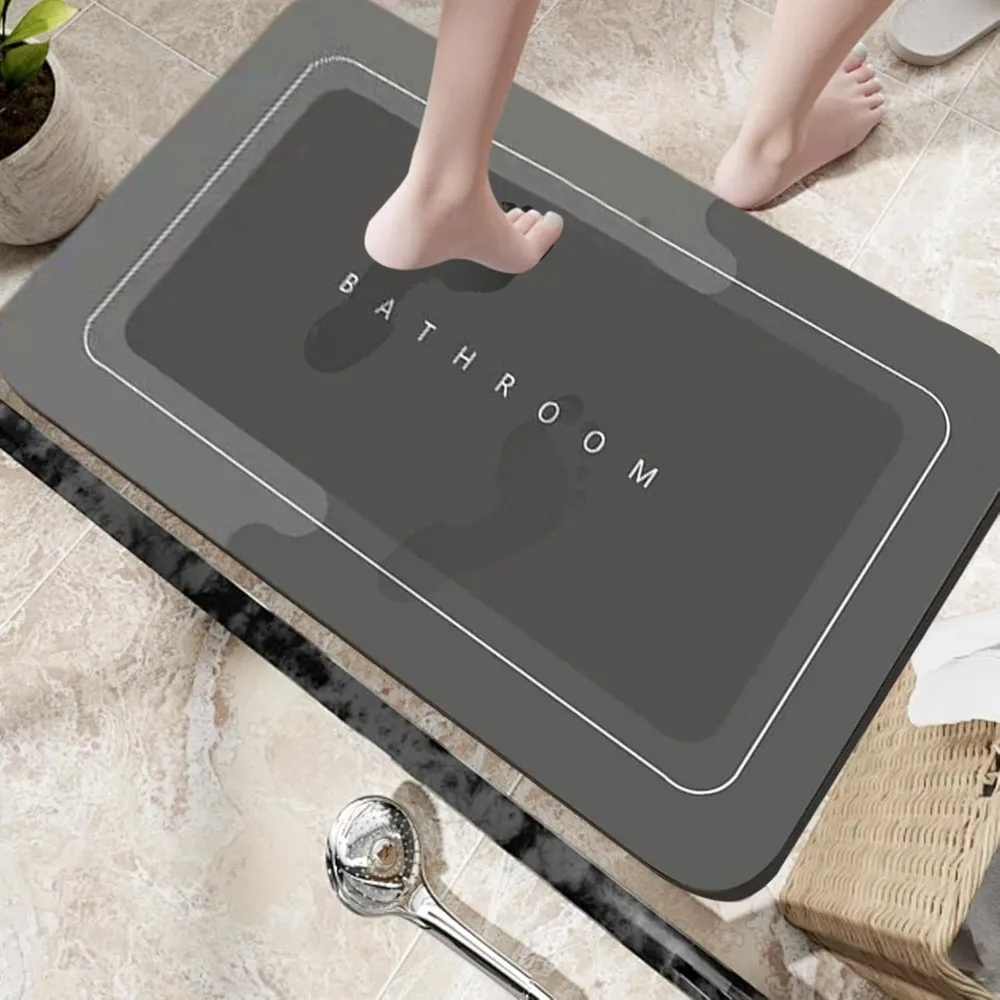 

Bath Mats Modernized Magic Mat Bathroom Rubber Anti Slip Quick Drying Absorbent Bathroom Rug Shower Room Rugs for Bathtub Sink