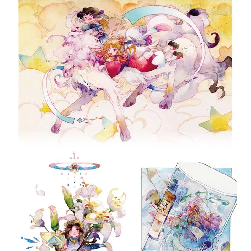 Fantasia Anthropomorphic Illustration Livro, Animação Tutorial Livros, Personagem de Anime, Técnica Aquarela