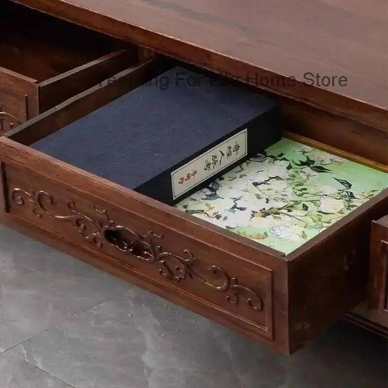 Wall Century Wood Mid Tv Retro Stands Luxury Aesthetic Tv Table Storage Shelf Cabinets Muebles Para Tv Chinese Style Furniture