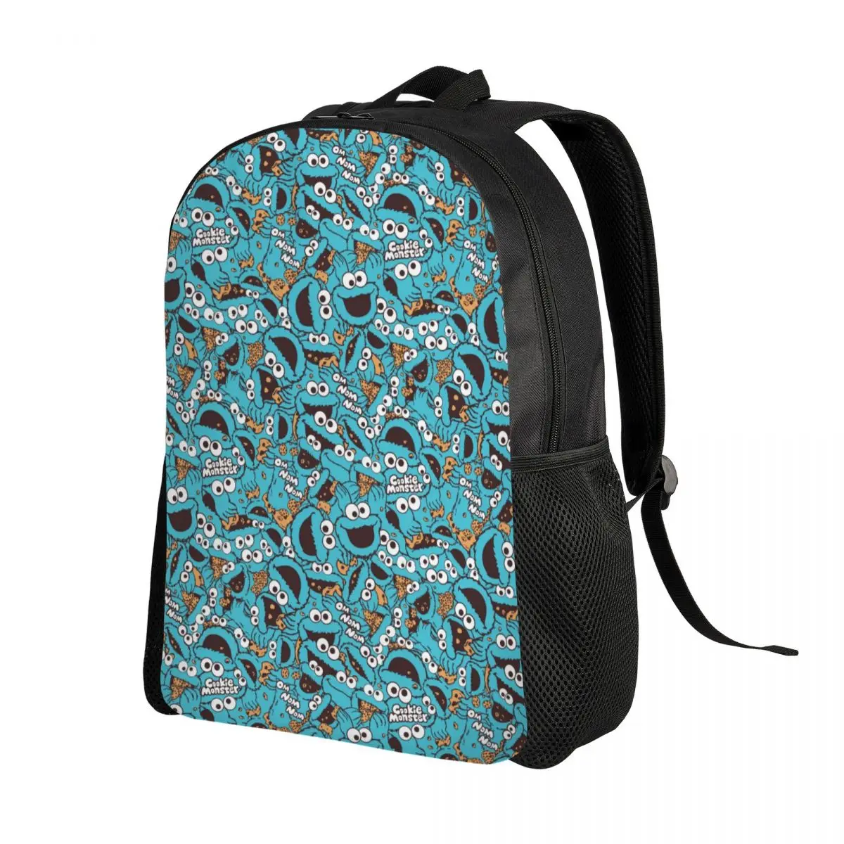 Personalizzato Cookie Monster zaini uomo donna Casual Bookbag per College School Cartoon Sesame Street Bags