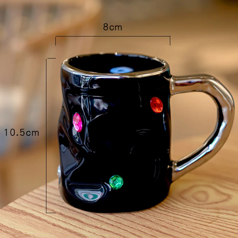 Office Drinking Cup Gemstone Party Cup Creative Mug Ceramic Cups Creative Couple Gift Giving Holiday Gift Home Kitchen Drinkware - Image 6