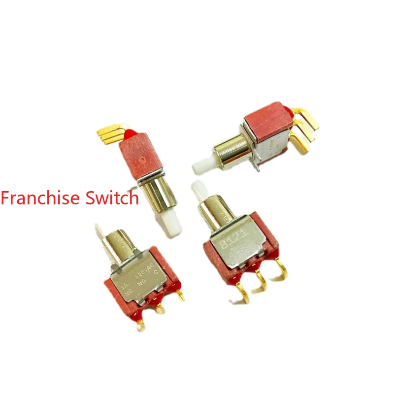 

10PCS Pushbutton Switch 8121SD9AGE Reset 3-pin Gold-plated Pin Key