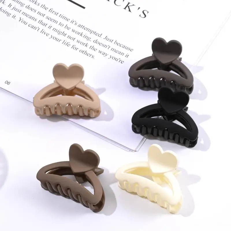 Aliexpress 1/3 Pcs Non-slip Heart Hair Claw Clips Medium Minimalist Geometric Hair Barrettes for Women Work School - Aliexpress Deal