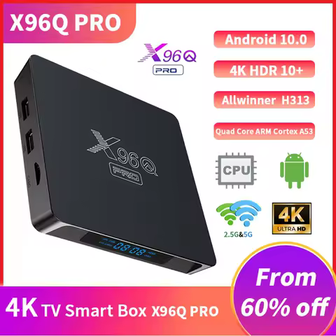 Smart TV Box X96Q Pro Android 10.0 Allwinner H313 Quad Core 2.4G Wifi 4K Media Player 1GB 2GB 16GB Google Player X98 Set Top Box
