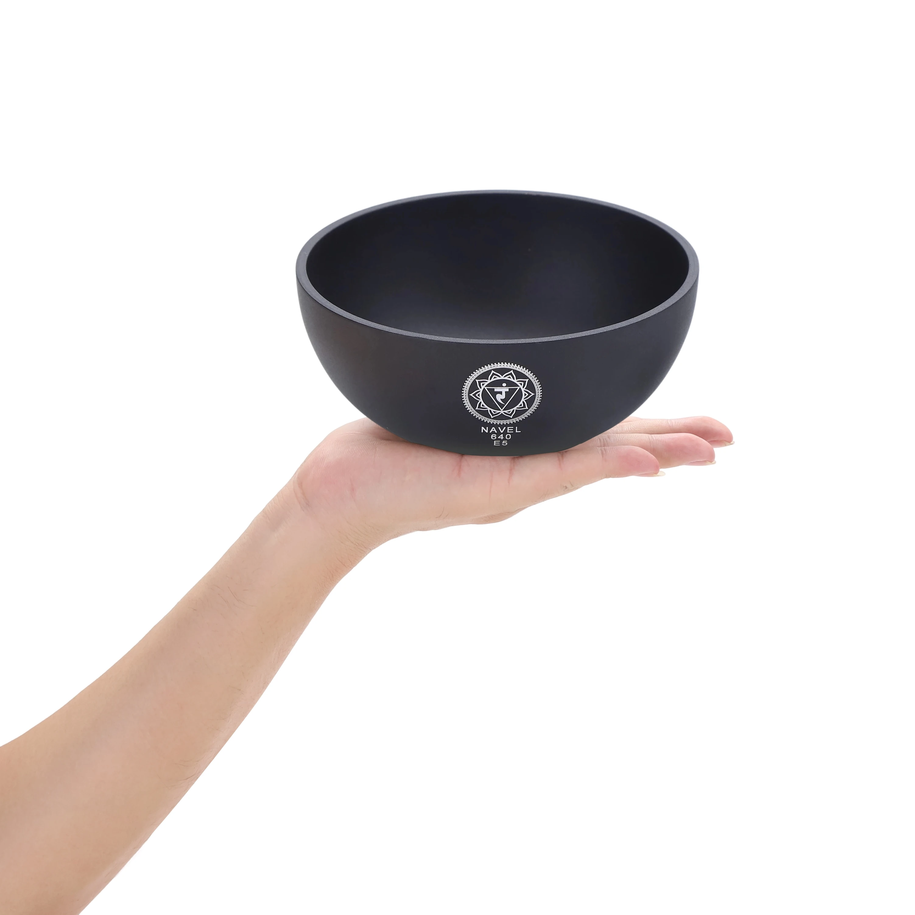 Music Bowls Black Tuned 640 HZ E5 Note 6.3 Inch Of Schumann Frequency Therapy For Sound Healing Bath Ideal For Yoga