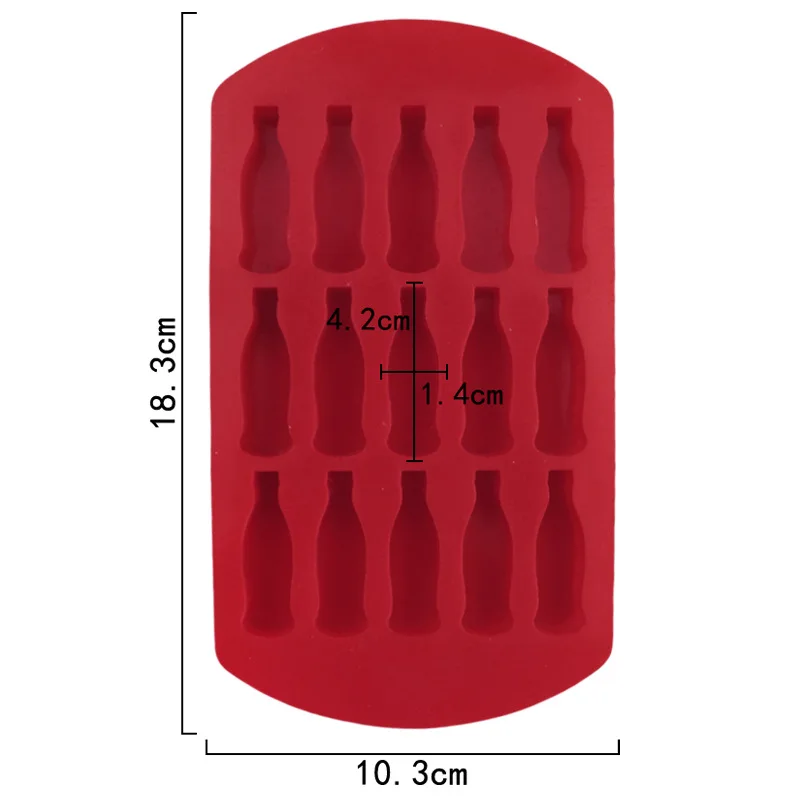 3D Beer Bottle Shape Polycarbonate Chocolate Mold Kitche Bakeware Candy Mold for Baking Pastry Confectionery Cake Decor Tool