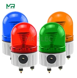 With voice LED strobe Alarm Lamp light siren Red, yellow, blue, green LED warning light 12V 24V 110V 220V