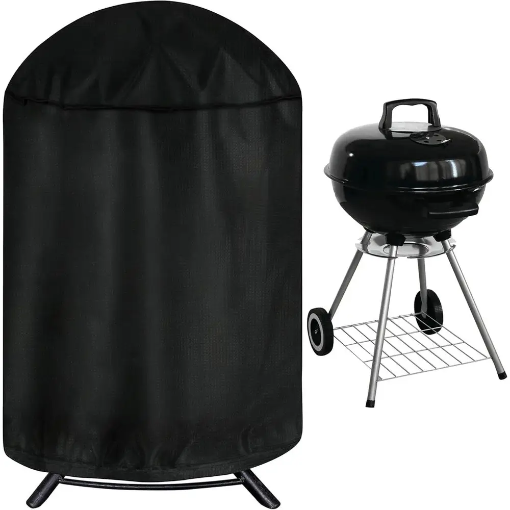 29 Diameter x 38 Height Dome Smoker Cover - Waterproof Charcoal Grill Cover, UV-Resistant Outdoor BBQ Cover